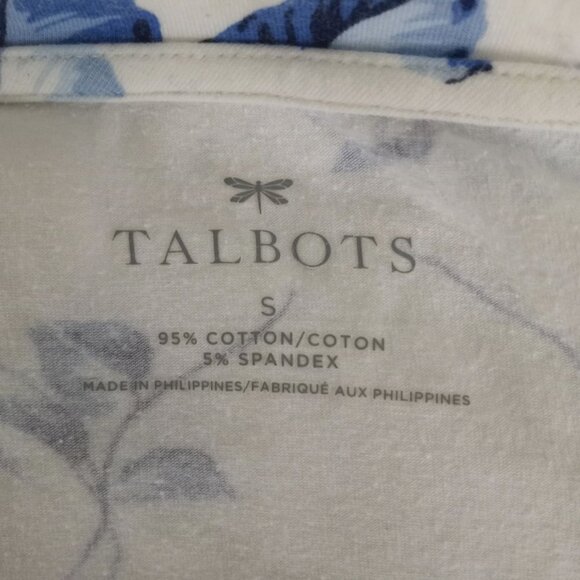 Talbot's Monkey Floral Top Blouse S Small Floral Career - Picture 2 of 5